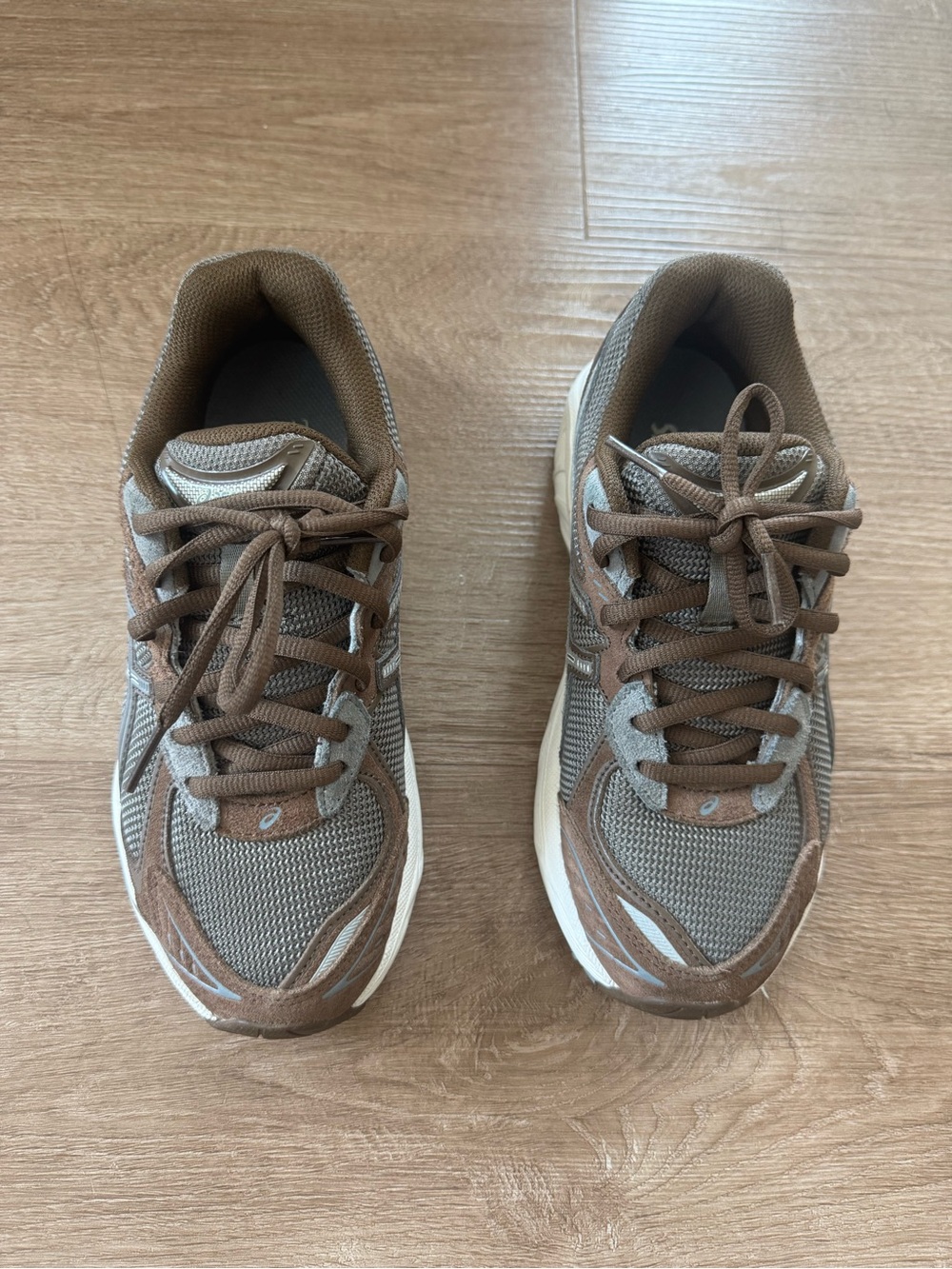 Asics Brown and Cream Men's Sneakers